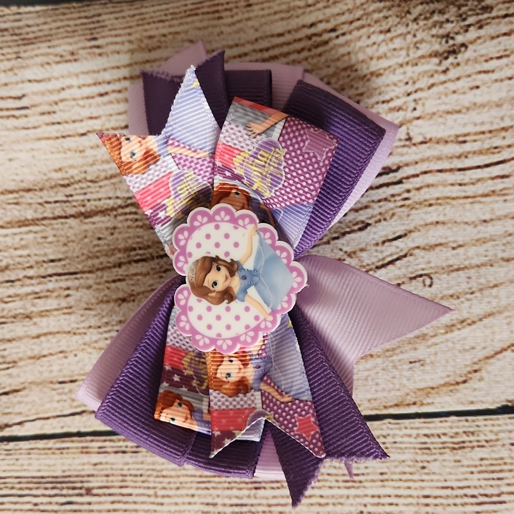 Purple Sofia the First Hairbow
